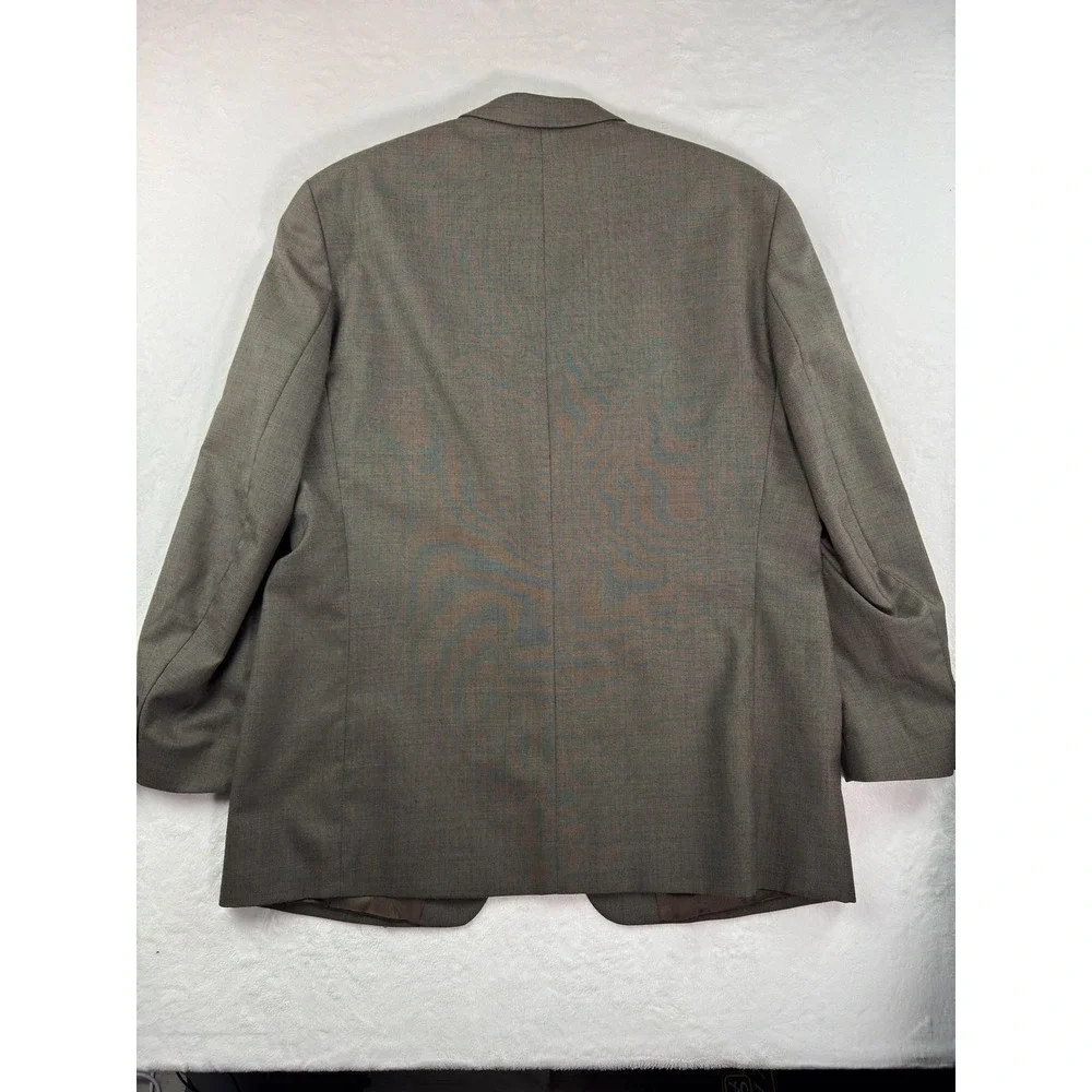 Ralph Lauren Suit Jacket Mens 46‎ Long Gray Wool Two Button Dillard's Classic